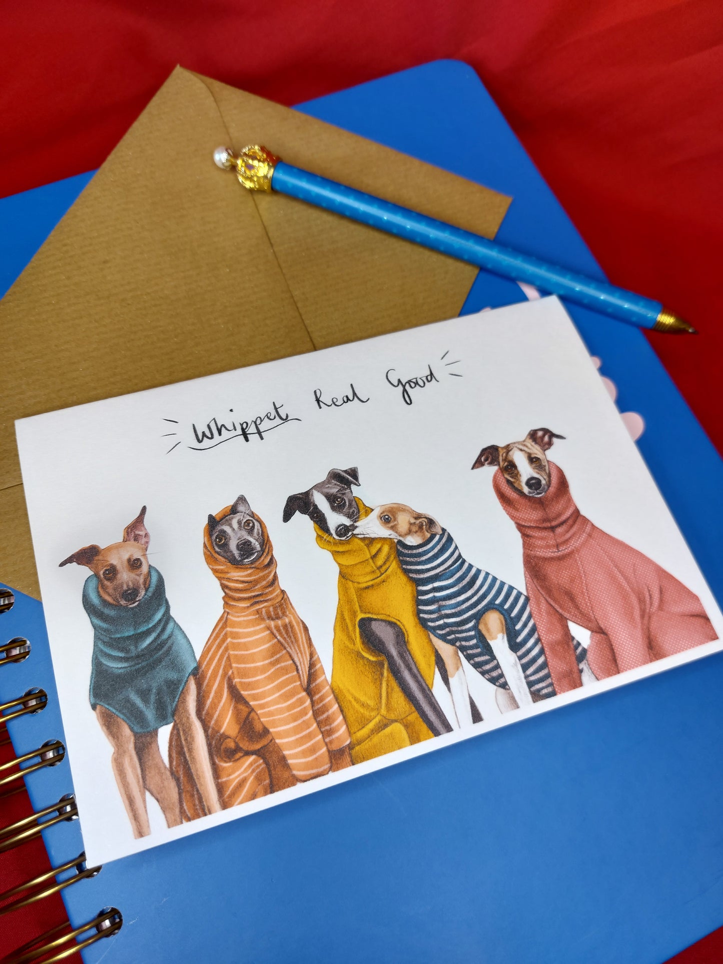 Greeting Card | Whippet Real Good