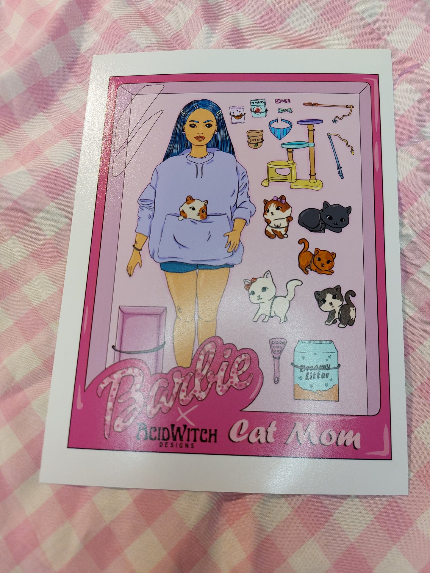 Art Print | Cat Mom Barbie